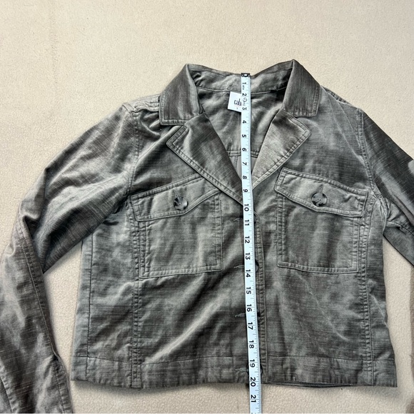 CABI Jacket Women's Small Brown Velvet Cropped Sunday Topper Style 3377 - Picture 2 of 6